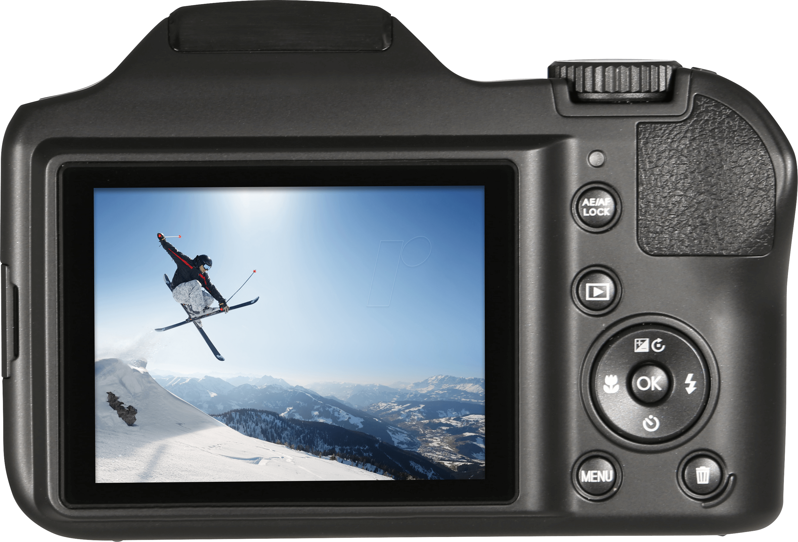 Digital Camera, 16 Mp, 35x Zoom, Black Rollei - Rollei Powerflex 350 (2719x1846), Png Download