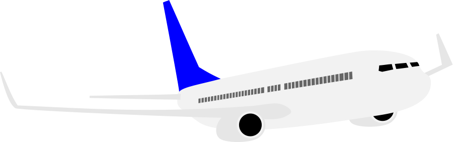 Airplane - Airplane Clip Art Big (900x282), Png Download