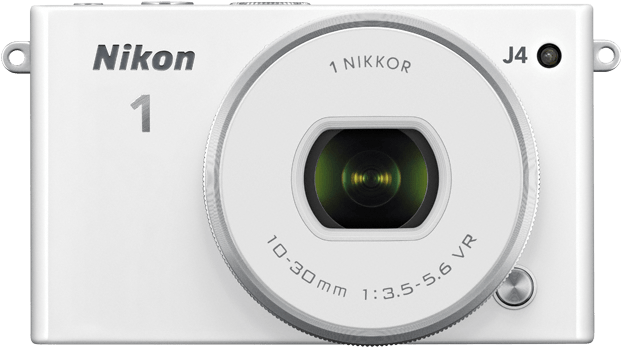 Nikon 1 J4 - White + Nikkor Vr 10-30mm Pd-zoom Lens (700x595), Png Download