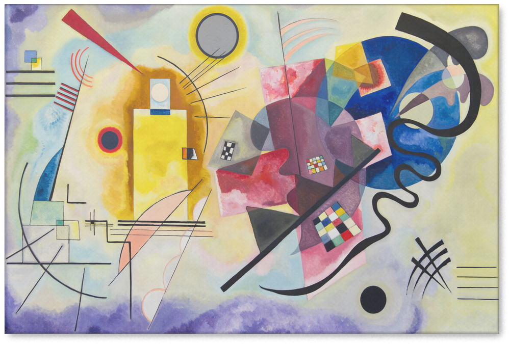Jaune Rouge Bleu - Wassily Kandinsky (1024x1024), Png Download