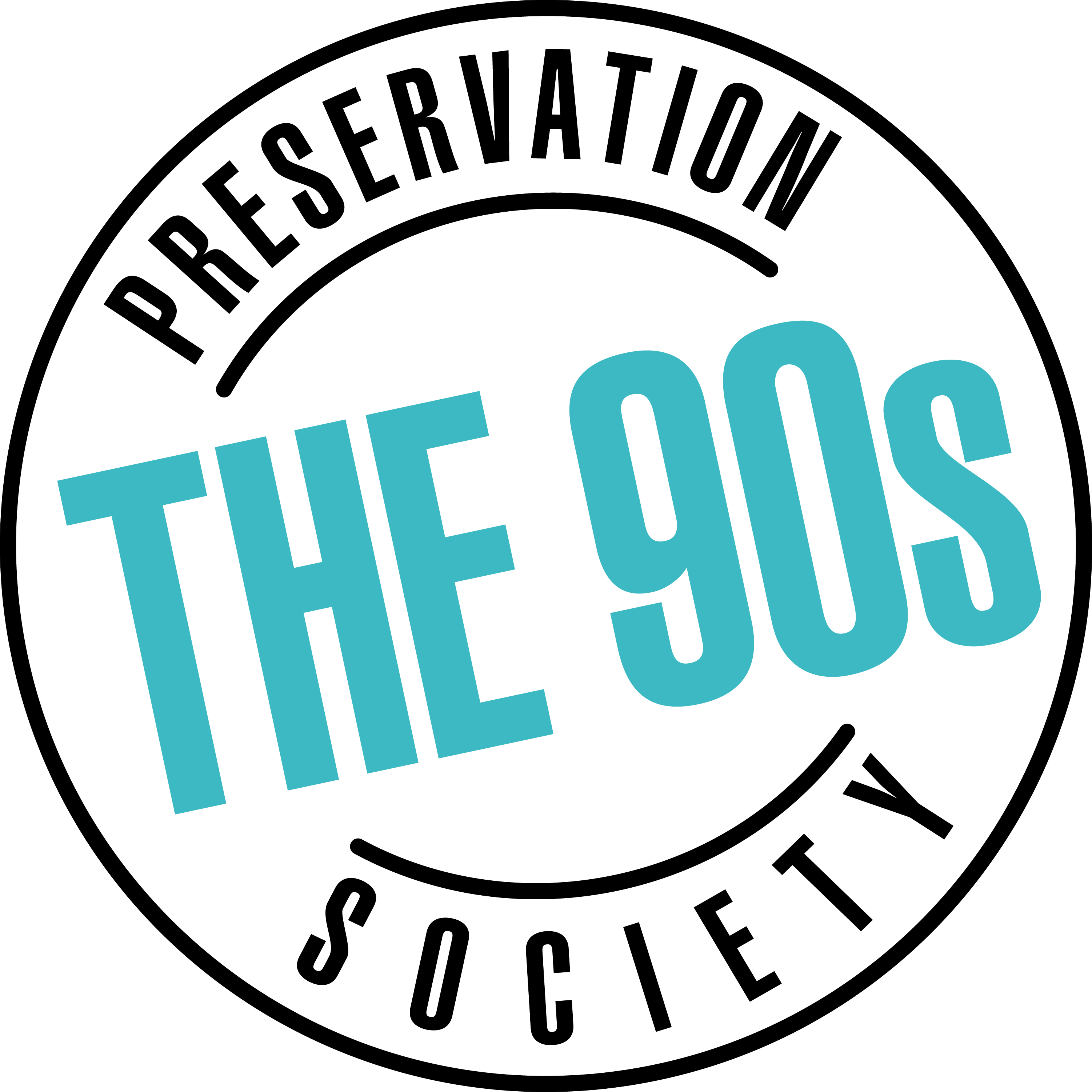 The 90s Preservation Society Is An Audio Visual Extravaganza - 90's Transparent (3003x3003), Png Download