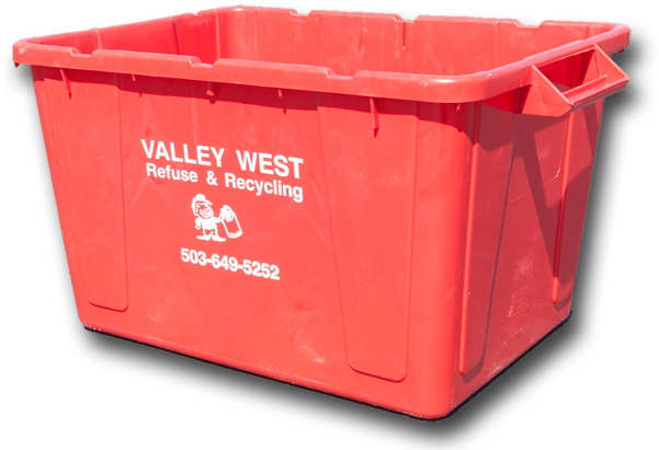 Place Oil And Red Bin Several Feet From All Roll Carts - Red Plastic Box For Recycling (600x418), Png Download