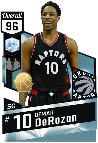 Demar Derozan Diamond Card - Gilbert Arenas Nba 2k17 (325x475), Png Download