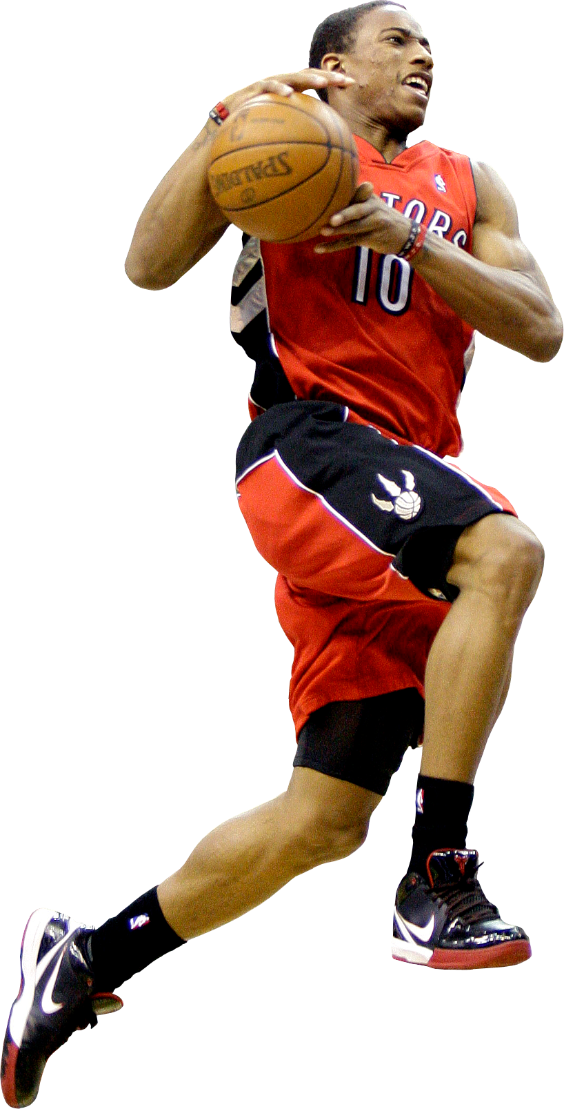 Demar Derozan Dunking Png (818x1607), Png Download