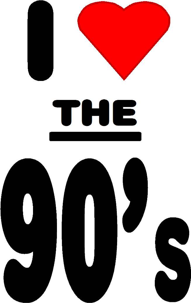 "remember The '90s" Party - Png I Love The 90s (738x1095), Png Download