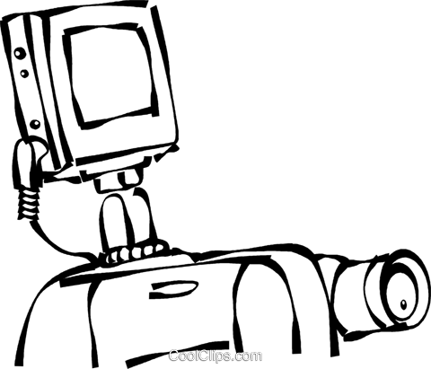 Video Camera With A View Screen Royalty Free Vector - Illustration (480x411), Png Download