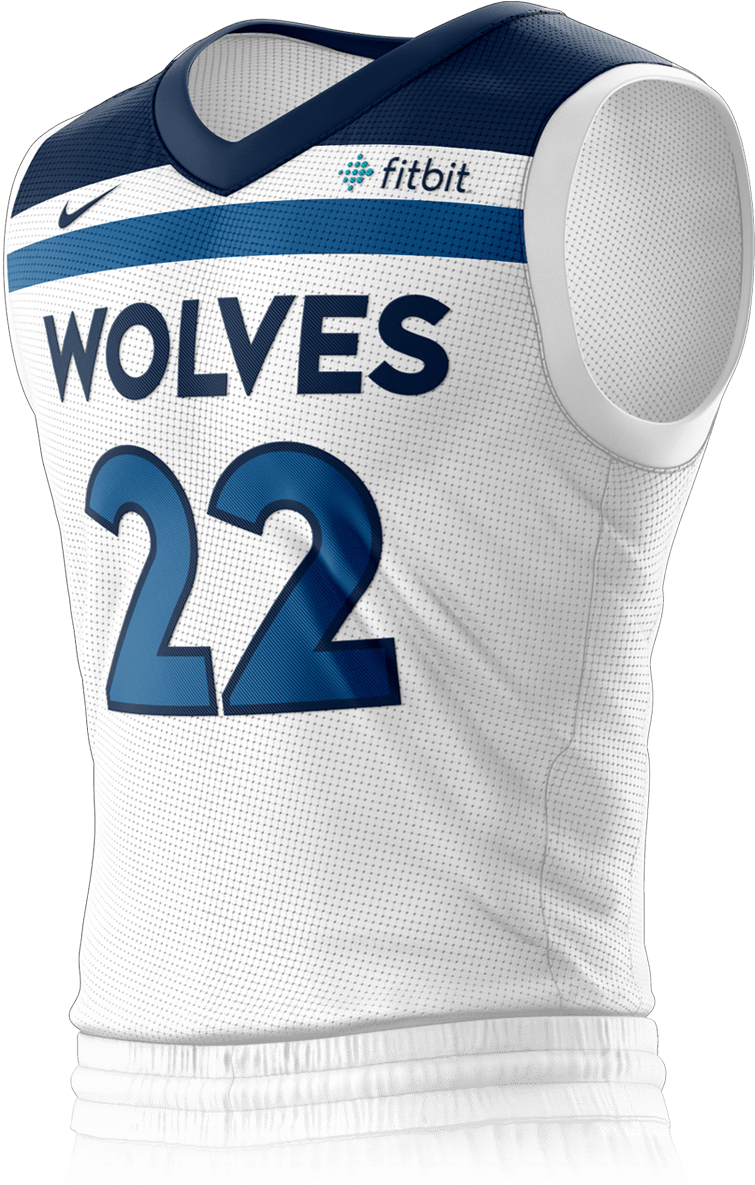 Minnesota Timberwolves Association Edition Jersey Back - Minnesota Timberwolves Fitbit Jersey (760x1200), Png Download