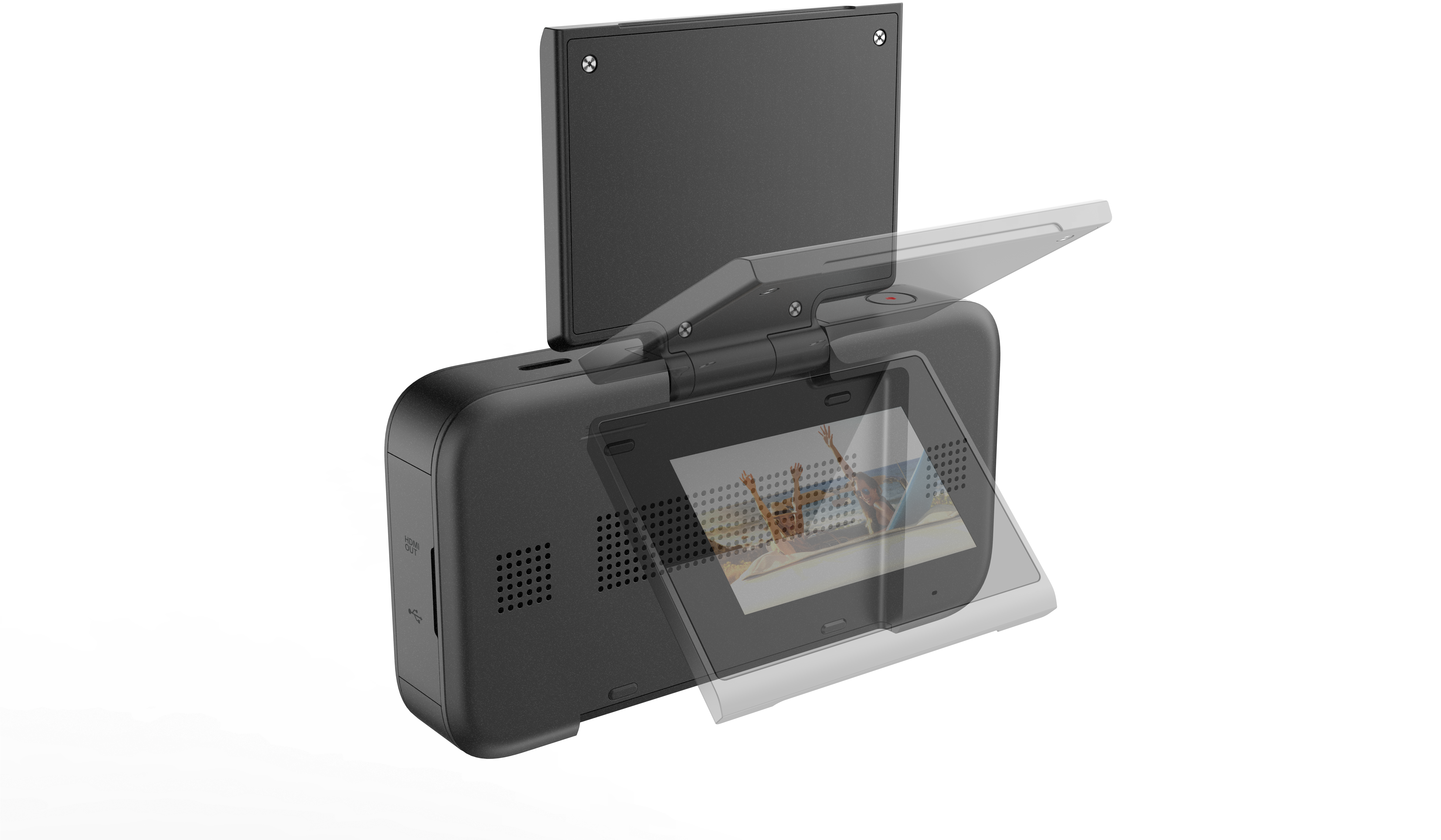 Yi Horizon Vr180 Camera Rotating Touch Screen Display - Yi Technology (6400x4000), Png Download