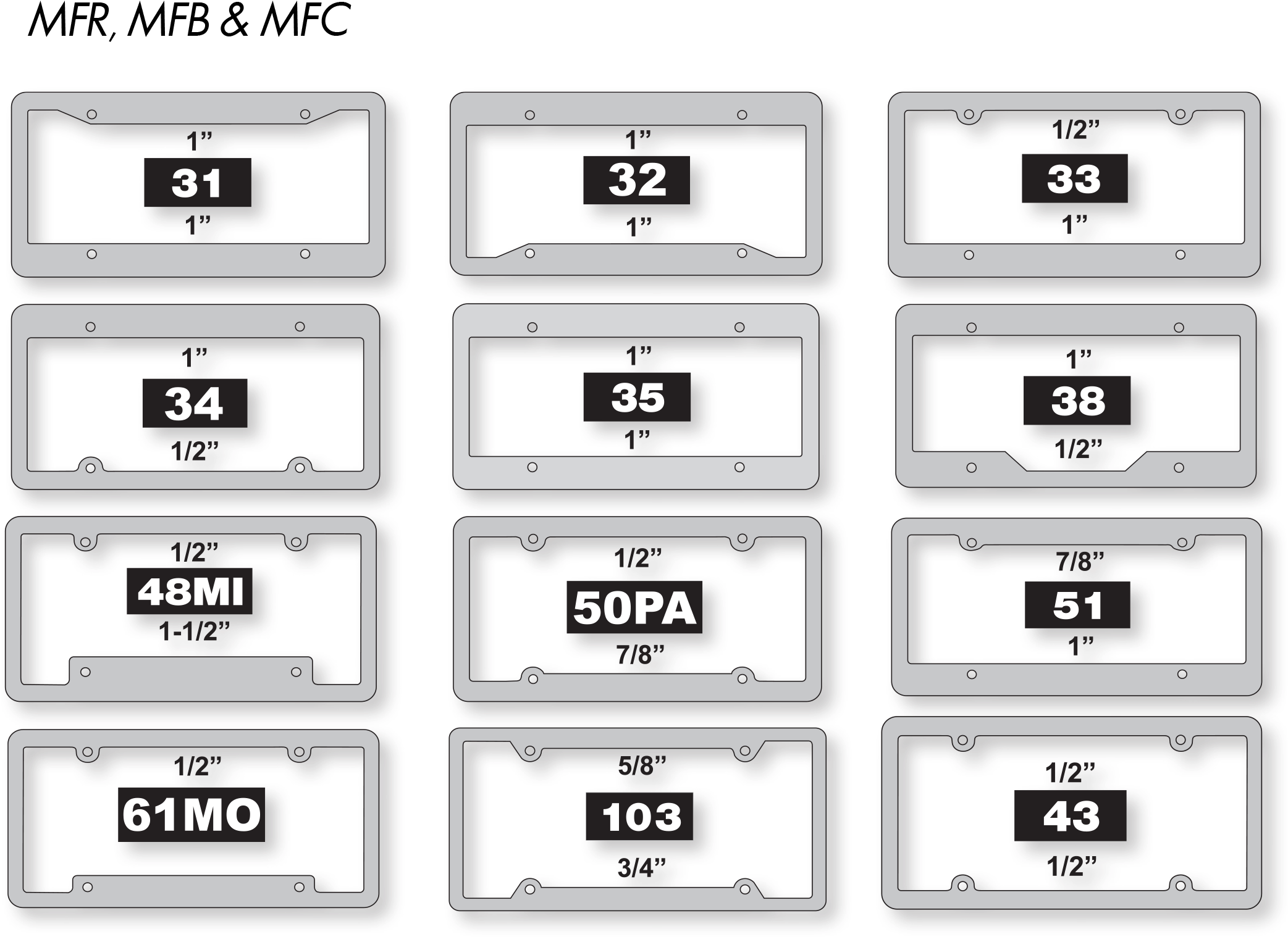 Chrome Plated Metal Frame Styles - Monsters (2214x1651), Png Download