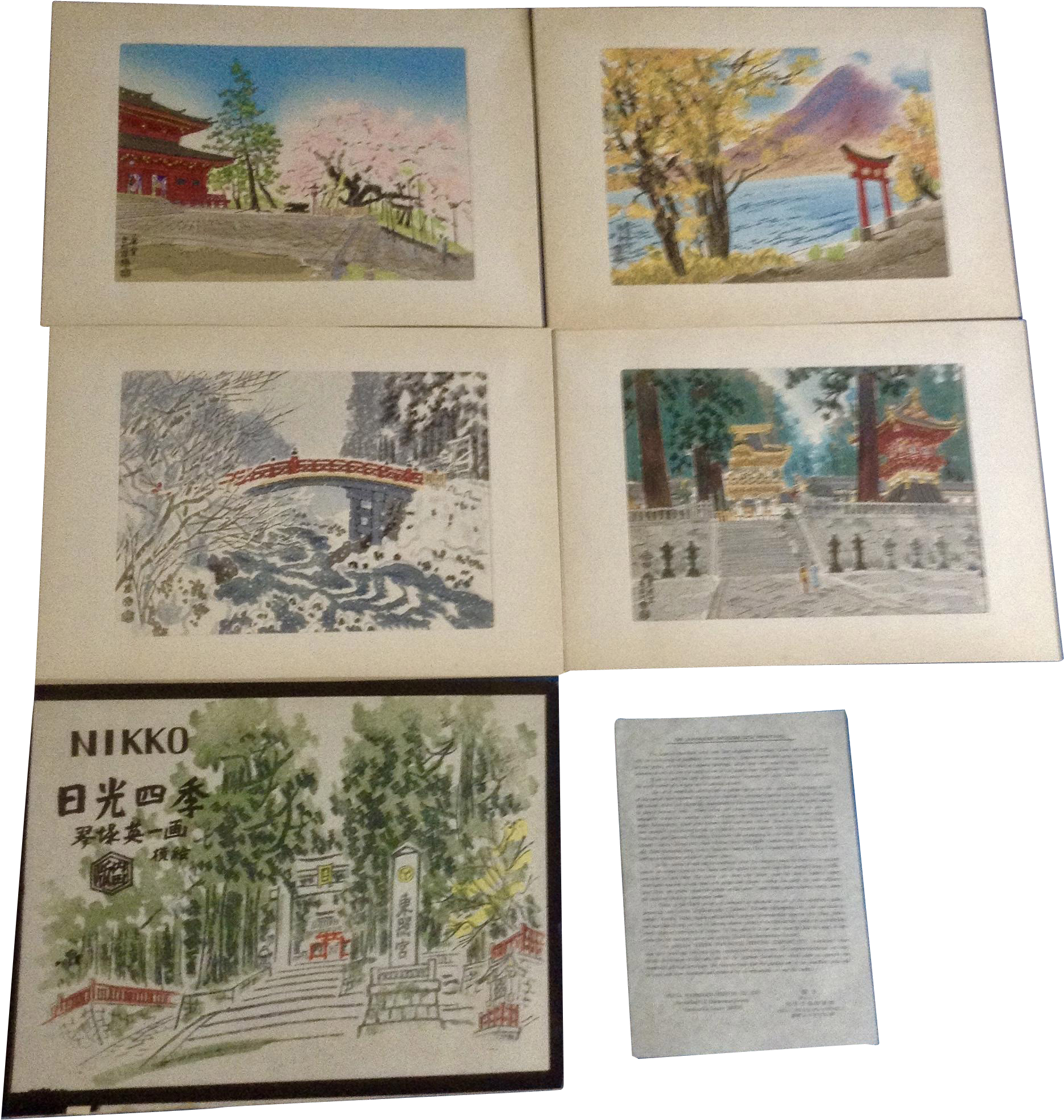 Eiichi Kotozuka Wood Block Prints Four Seasons Of Nikko - Japanese Woodblock 4 Seasons (1973x1973), Png Download