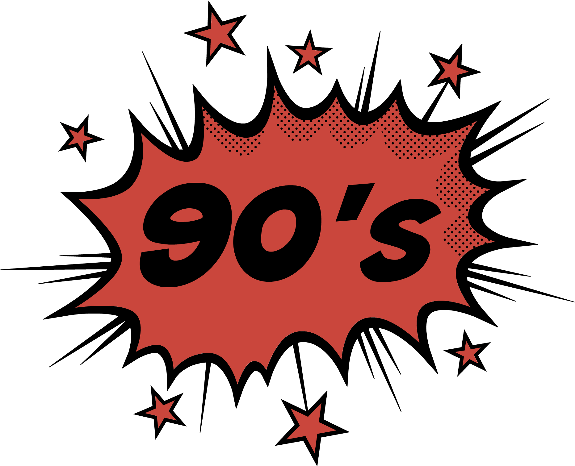 90's - Comic Action Bubbles Png (2000x2000), Png Download
