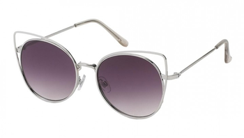 Sunglasses Cateye Metal Frame 400 Uv Tinted Flat Glasses - Sonnenbrille Cateye Metallgestell 400 Uv Getönt Flachgläser (350x198), Png Download