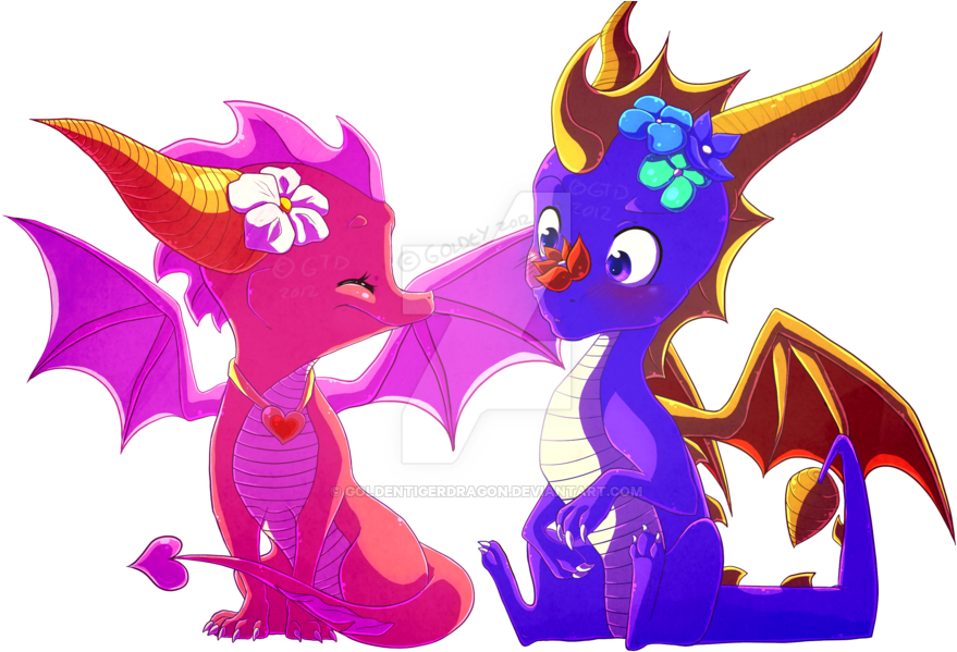 Spyro By Goldentigerdragon Spyro The Dragon, Dragon - Spyro The Dragon Fanart (900x600), Png Download