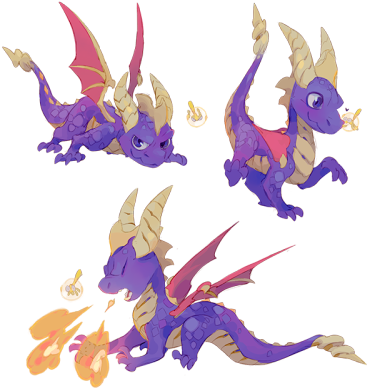 #spyro Reignited#fanart#i Love How These Turned Out - Spyro Reignited Concept Art (400x412), Png Download