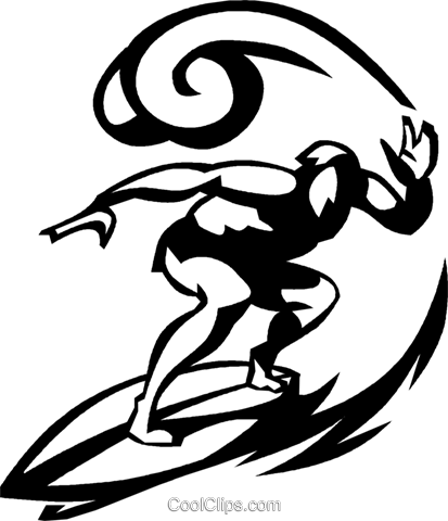 Surf Board Drawing At Getdrawings - Surfing Vector Png (413x480), Png Download