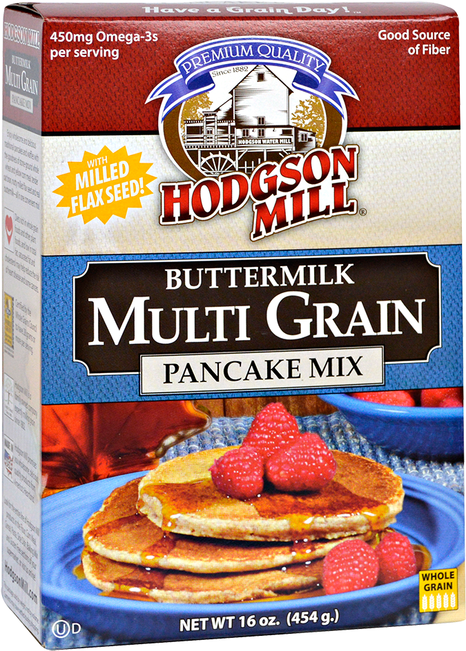 Multi Grain Buttermilk Pancake With Milled Flax Seed - Hodgson Mill Flour, Rye - 5 Lb Bag (1000x1000), Png Download
