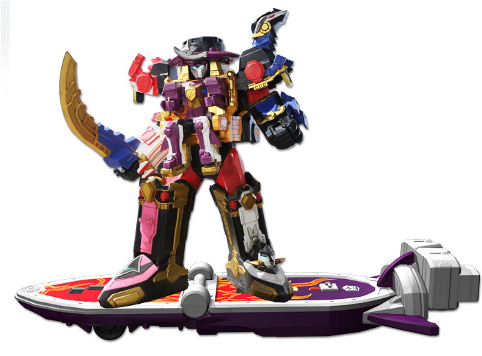 Ssn-shurikenjin Surfer - Power Rangers Super Ninja Steel Megazord (720x517), Png Download