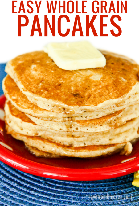 Easy Whole Wheat Pancake Recipe - Gram W Zielone (jaram!) (450x675), Png Download