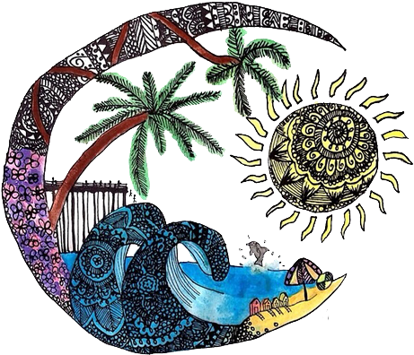 Go To Image - Beach Drawing (500x500), Png Download