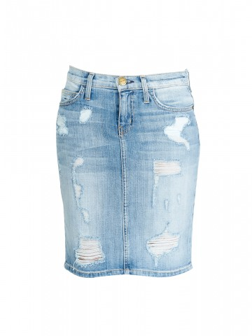 Falda Lápiz Denim Styleto - Dex Pencil Skirt Red L (360x480), Png Download