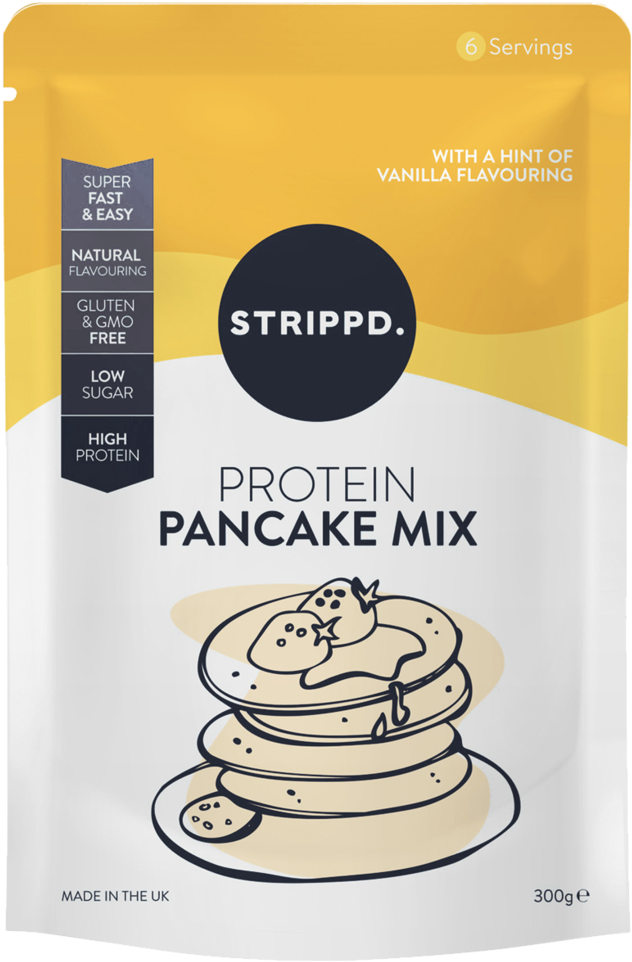 Protein Pancake Mix - Strippd Protein Pancake Mix Vanilla 300g (723x1023), Png Download
