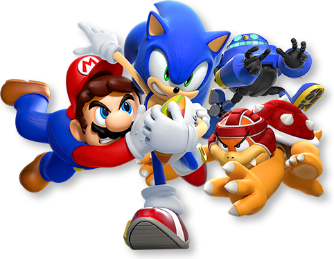 Chara01 - Mario & Sonic Png (482x374), Png Download