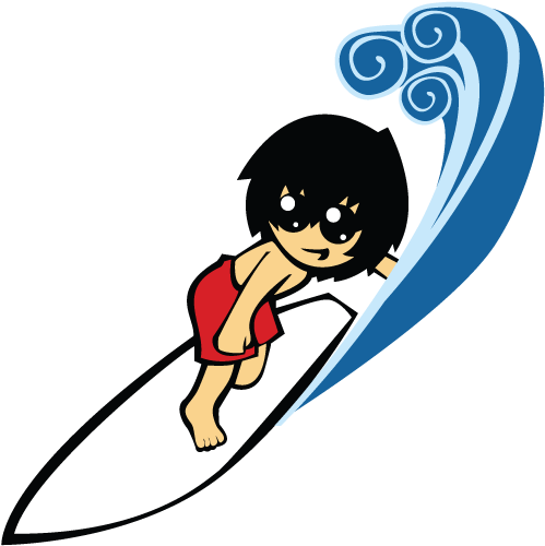 Surfer Clipart Surf's Up - Surfnsail (600x600), Png Download