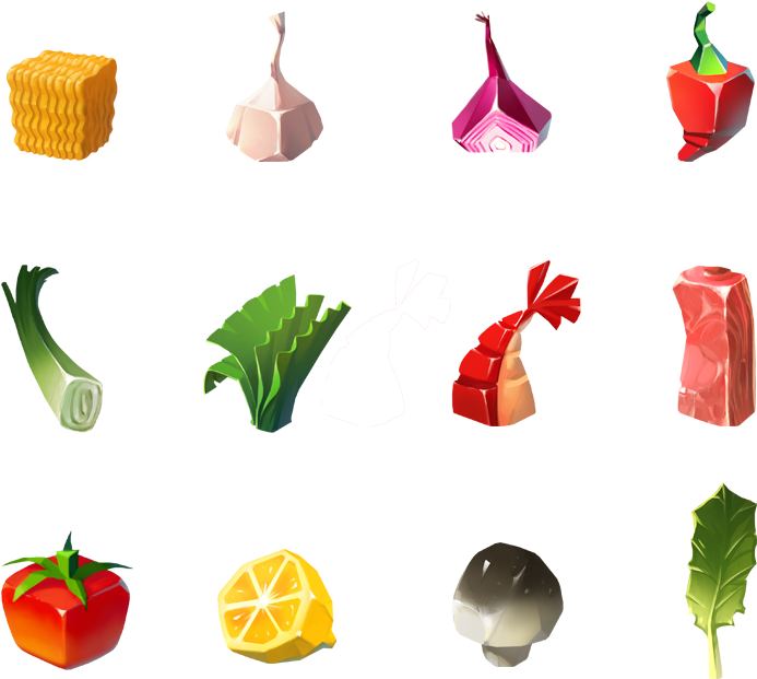 Hao Hao Games On Behance - Imagenes De Fruta Verdura Y Comida (832x769), Png Download