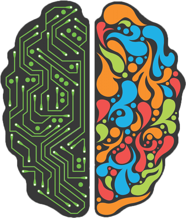 Maintaining Physical Continuity While Achieving Digital - Left Brain Vs Right Brain Png (1024x1024), Png Download