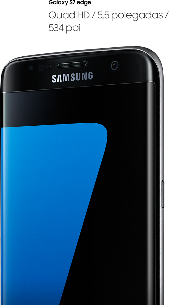 Imagem Em Ângulo Da Perspectiva Direita Do Galaxy S7 - Samsung (562x1012), Png Download