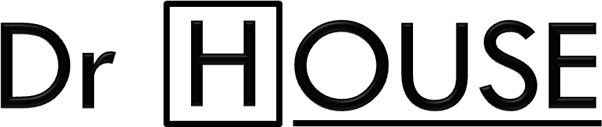 Logo Fr Dr House - Doctor House Logo Png (1128x307), Png Download