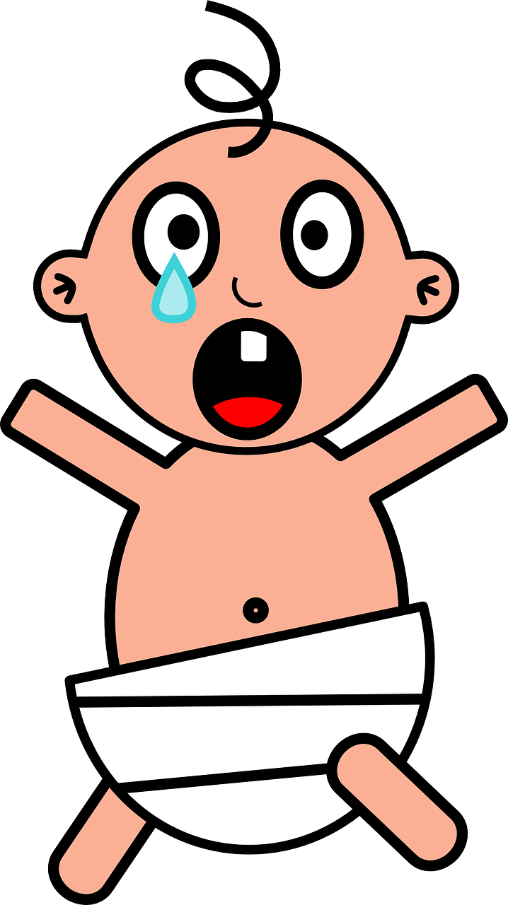 Simple Baby Clipart (718x1280), Png Download