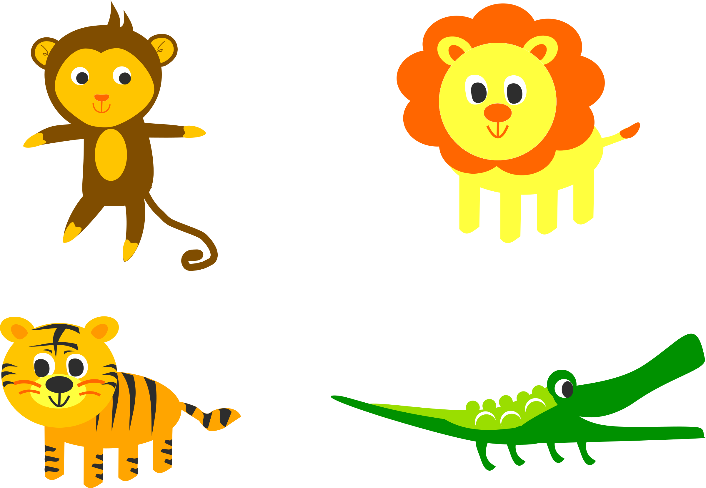 This Free Icons Png Design Of Animals Stickers (2400x1658), Png Download