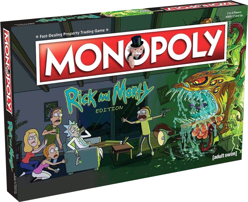 Monopoly - Monopoly - Rick And Morty Edition (900x737), Png Download