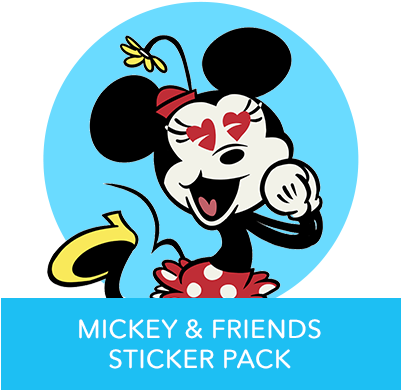 Mickey And Friends Sticker Pack (400x400), Png Download