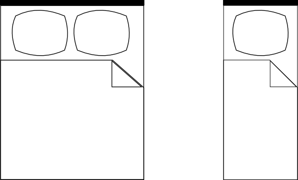 Bed Blueprint Svg Clip Arts 600 X 362 Px (600x362), Png Download