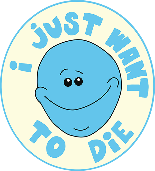 Existence Is Pain To A Meeseeks - Circle (500x550), Png Download
