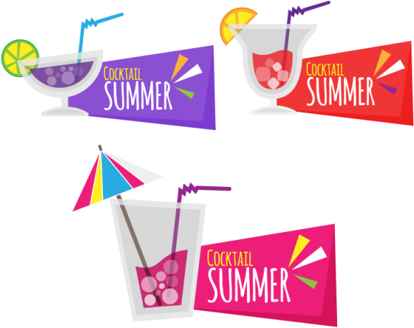 Hand Drawn Round Colorful Summer Paper Stickers, Summer, - Carcasa Crystal Gel Extra Fina Zte A452 Summer Summer (640x640), Png Download