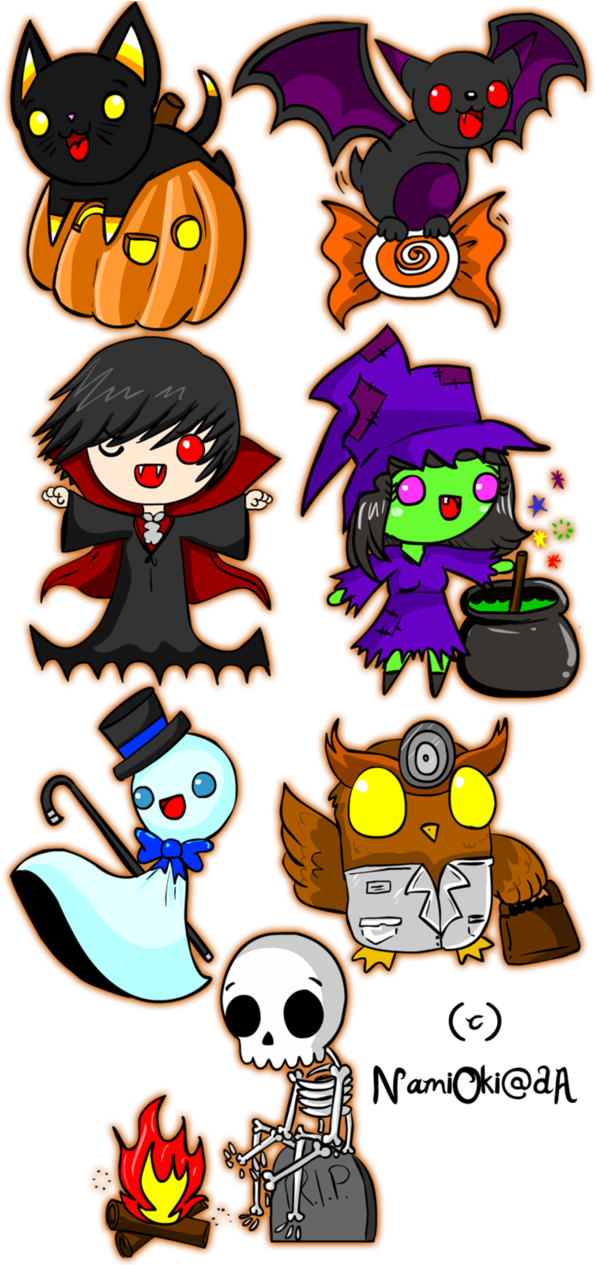 Halloween Stickers Png - Halloween Stickers (632x1264), Png Download