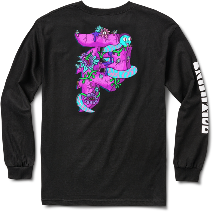 Primitive X Rick & Morty Dirty P Long Sleeve Tee Black - Primitive Rick Y Morty (800x800), Png Download