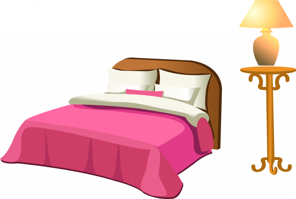 Bedroom Vector Night Huge Freebie Download For Powerpoint - Furniture Vector Free (1024x689), Png Download