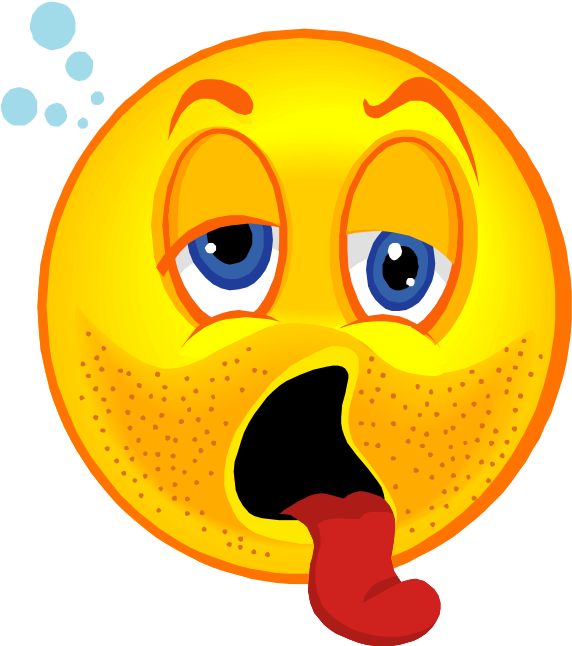 Smileys Clipart Thirsty - Thirsty Face Clipart (665x650), Png Download