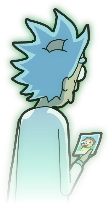 Pocket Mortys Ghost Rick (384x747), Png Download