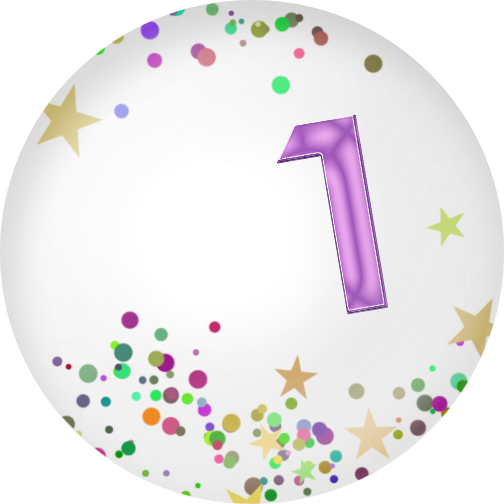 B *✿* Confeti - Number (504x504), Png Download