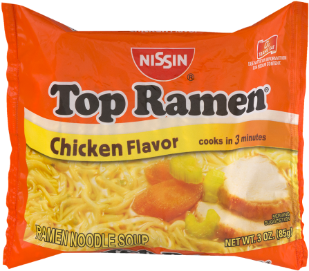 Nissin Top Ramen Chicken 3 Oz (500x500), Png Download