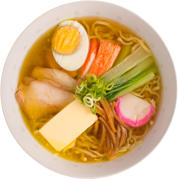 Chicken Shio Butter Ramen - Saimin Food (600x600), Png Download