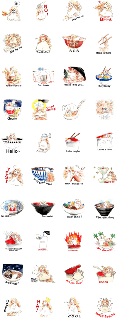 Ramen Girl, Tama (420x1121), Png Download