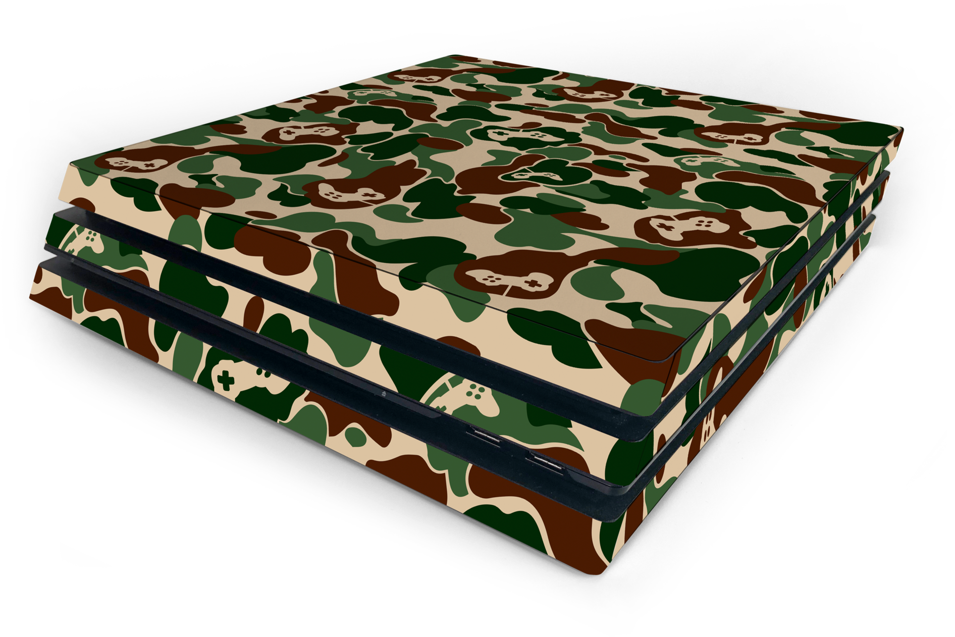 Sony Ps4 Pro Khaki Game Camo Skin - Stillshine Camouflage Vinyl Decal Skin Sticker Faceplates (2048x1536), Png Download