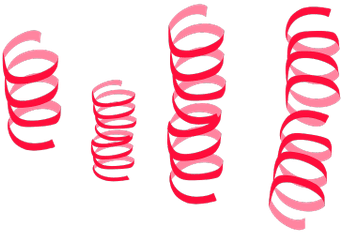 Streamers Red - Blue Streamers Png (400x400), Png Download