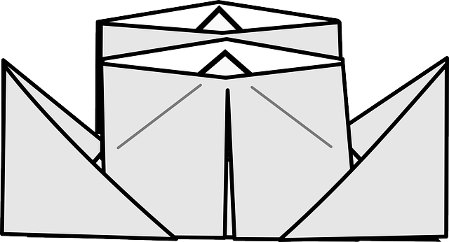 Origami, Paper Boat, Paper Ship, Paper, Ship, Folding - Hướng Dẫn Gấp Thuyền Giấy Vector (640x346), Png Download